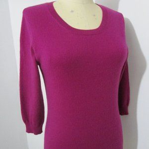 CASHMERE Sweater Jumper Pullover Violet Purple French Luxury